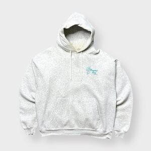 Vtg Hanes Campbell Soup Modesto CA Heathered Hoodie Sweatshirt, 2XL 50/50